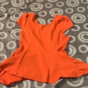 Cutest Coral salmon colored capped sleeve silky XL